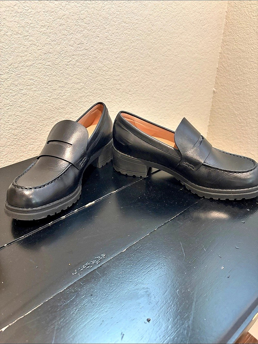 Women’s Cole Haan Camea Lug Loafer Black Lug Sole Loafers